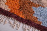 Custom colorful azilal carpet, moroccan handmade rug