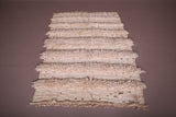 Beige Flatwoven berber Moroccan rug - 3.6 FT X 5.9 FT