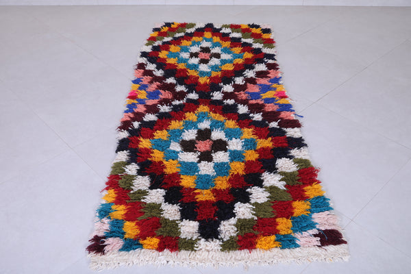 Colorful Moroccan Runner Rug – Handwoven 3 x 6.9 FT