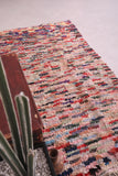 Gorgeous berber boucherouite moroccan rug 4.3 FT X 7.4 FT