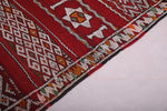 Vintage berber moroccan handwoven kilim 5.4 FT X 11.8 FT