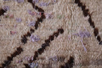 All wool handmade berber moroccan rug 3.9 FT X 6.2 FT