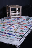 Handwoven Moroccan rug 3.2 FT X 5.1 FT