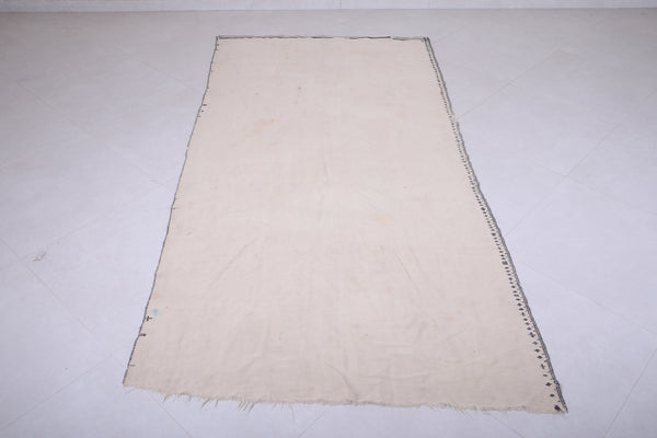 Vintage Moroccan Handwoven Fabric 4 FT x 8.2 FT – Authentic Traditional Berber Textile