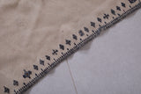 Vintage moroccan handwoven fabric 4 FT X 8.2 FT