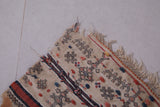 Vintage handwoven moroccan kilim 4.1 FT X 11.9 FT