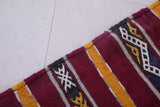 Moroccan vintage handwoven kilim 2.9 FT X 4.8 FT