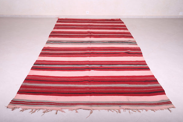 Dazzling faltwoven berber moroccan rug -  6.1 FT X 12.7 FT