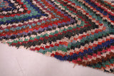 Moroccan Boucherouite rug runner handmade  2.9 FT X 8.9 FT