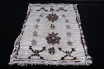 Berber moroccan all wool Vintage carpet 2.8 FT X 5.7 FT