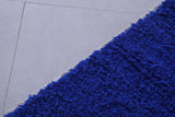 Blue moroccan handmade runner rug