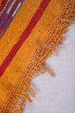 moroccan vintage handwoven kilim 2.9 FT X 5.3 FT