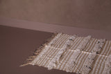 Flatwoven berber Moroccan wool rug - 3.2 FT X 5 FT