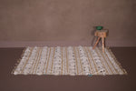 Flatwoven handmade Moroccan berber rug - 3.7 FT X 5.5 FT