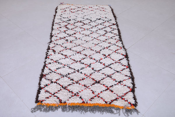 Moroccan runner rug – Handwoven berber style 2.8 x 5.3 FT