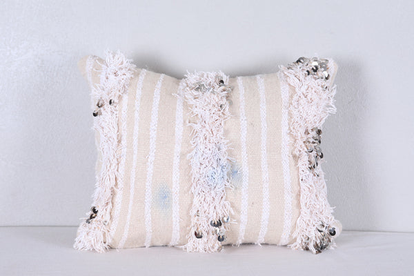 Two moroccan handwoven rug pillows
