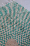 Handmade moroccan berber checkered rug 4.6 FT X 6.3 FT