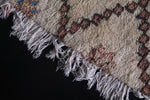 All wool vintage Moroccan berber Rug 4.3 FT X 5.2 FT