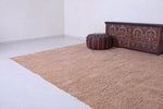 All wool custom carpet, Berber handmade taupe rug