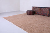 All wool custom carpet, Berber handmade taupe rug