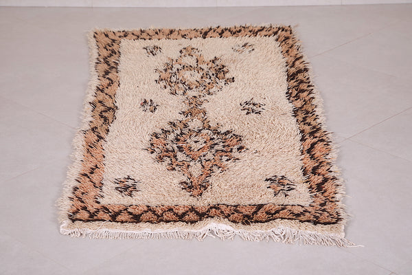 Authentic beni ourain berber carpet - Handmade Moroccan rug | 5.8 FT X 2.9 FT