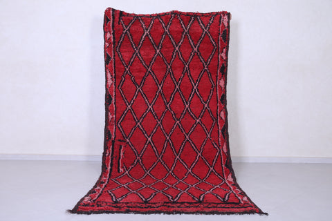 Long Hallway berber moroccan rug 4.6 FT X 9.8 FT