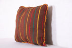 Brown Moroccan pillow 17.7 INCHES X 14.9 INCHES