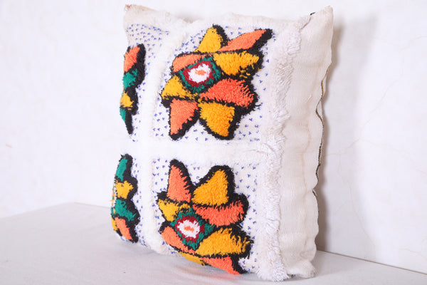 Moroccan handmade kilim pillow 17.3 INCHES X 18.8 INCHES