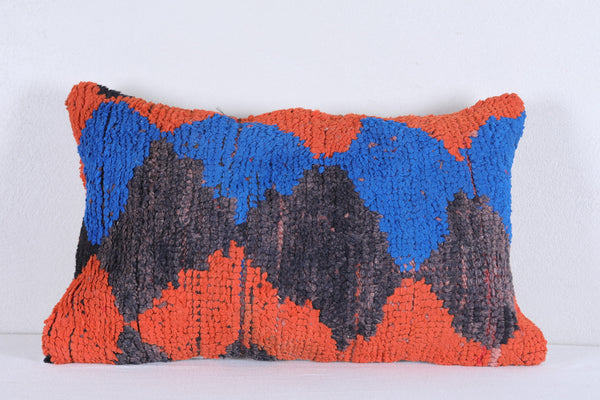 Two moroccan handwoven rug pillows