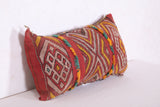 Vintage kilim moroccan pillow 11 INCHES X 21.2 INCHES