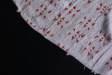 Vintage African textile 4.9 FT X 6.9 FT