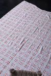 Vintage African Textile 4.9 FT x 6.9 FT – Handwoven Traditional Fabric