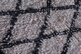 Beni ourain berber Moroccan short rug 3.1 FT X 4.9 FT