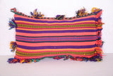 Striped moroccan pillow 11.8 INCHES X 20.4 INCHES