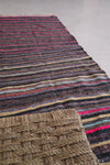 Colorful handemade boucherouite Runner rug 2.7 FT X 6.5 FT