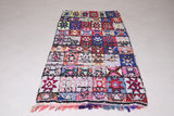 Runner handmade Moroccan berber rug 3.2 FT X 7 FT