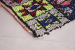 Runner handmade Moroccan berber rug 3.2 FT X 7 FT
