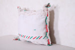 Moroccan pillow white 14.9 INCHES X 17.3 INCHES