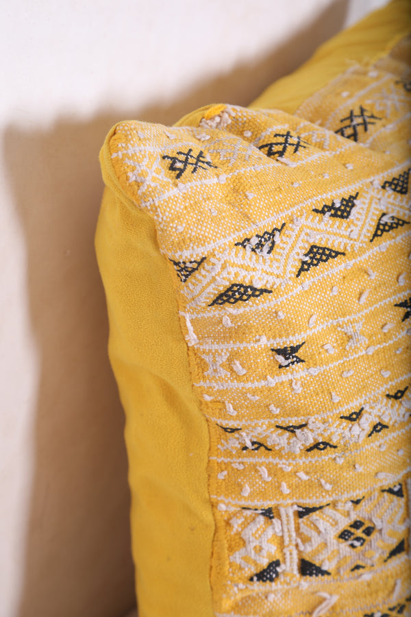 Striped moroccan pillow 16.9 INCHES X 16.9 INCHES