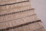 Beige runner Morocca flat woven rug ,  3.8 FT X 7.2 FT