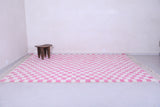 Checkered Moroccan rug pink - Custom Beni Ourain Rug