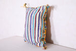 Striped moroccan pillow  12.5 INCHES X 15.5 INCHES