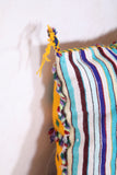 Striped moroccan pillow  12.5 INCHES X 15.5 INCHES