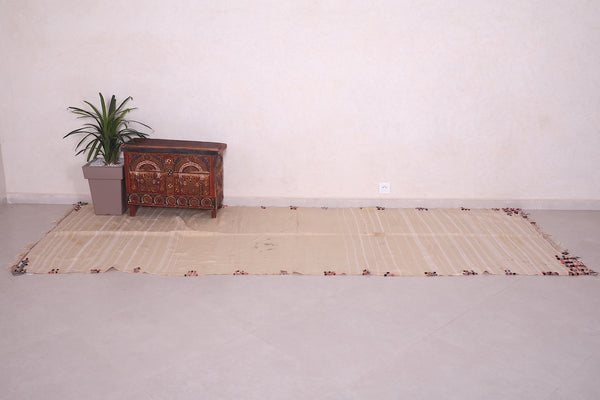 Long berber handmade runner Moroccan rug ,  4.1 FT X 11 FT