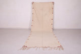 Flatwoven berber moroccan carpet , 4.4 FT X 9.6 FT