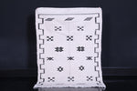 Small falt woven berber moroccan rug , 3.2 FT X 4.7 FT
