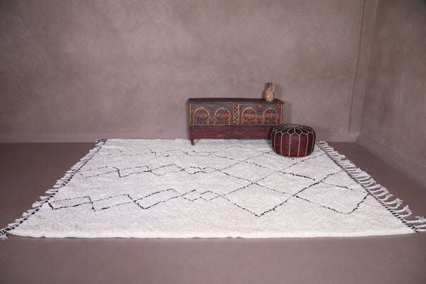 Custom beni ourain carpet, wool moroccan berber rug