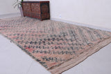 Vintage handmade moroccan berber hallway rug 5.5 FT X 13.2 FT