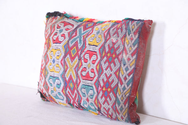 Moroccan handmade kilim pillow 11.8 INCHES X 15.7 INCHES