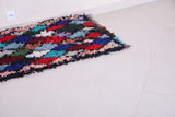 Colorful entryway Moroccan berber Rug 2.7 FT X 7.5 FT